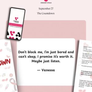 countdown letter 6 of 10 (pre release) “don’t block me, i just can’t sleep…” sometimes the mess