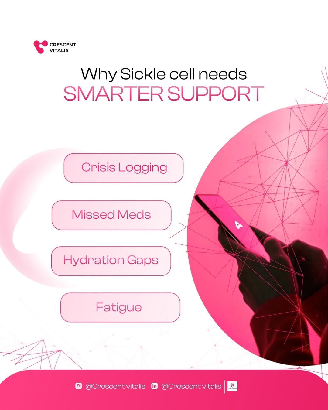 managing sickle cell disorder comes with challenges crisis logging, missed meds, hydration gaps,
