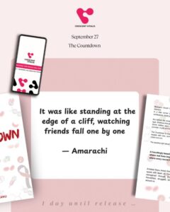 the countdown letter 9 of 10loss, pain, and strength.the countdown captures it all. a story tha