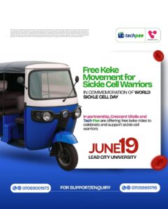 today is world sickle cell day ❤️at tachpae, we believe convenience is for everyone — not just w