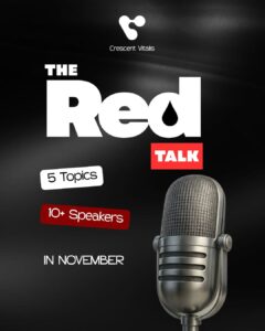 🎙️ introducing project the red talkstarting this november, crescent vitalis will be hosting a s